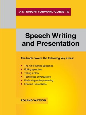 cover image of Speech Writing and Presentation